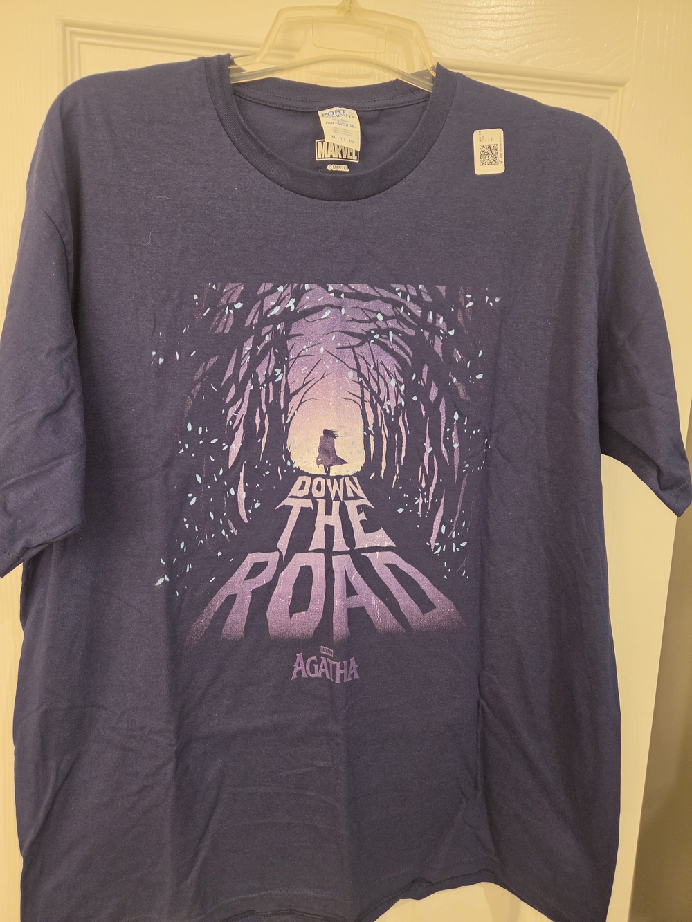 Marvel Purple Graphic Tee with 'Down The Road' Agatha HARKNESS